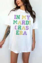 Load image into Gallery viewer, IN MY MARDI GRAS ERA OVERSIZED GRAPHIC TEE
