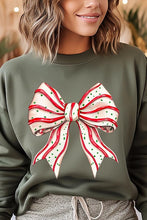 Load image into Gallery viewer, Christmas Tree Cake Bow Graphic Fleece Sweatshirts
