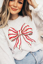 Load image into Gallery viewer, Christmas Tree Cake Bow Graphic Fleece Sweatshirts
