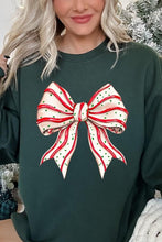 Load image into Gallery viewer, Christmas Tree Cake Bow Graphic Fleece Sweatshirts
