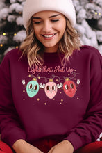 Load image into Gallery viewer, Light That Shit Up Christmas Fleece Sweatshirts
