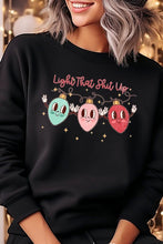 Load image into Gallery viewer, Light That Shit Up Christmas Fleece Sweatshirts
