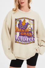 Load image into Gallery viewer, Louisiana Mardi Gras Graphic Fleece Sweatshirts
