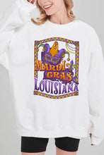 Load image into Gallery viewer, Louisiana Mardi Gras Graphic Fleece Sweatshirts
