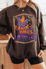 Load image into Gallery viewer, Louisiana Mardi Gras Graphic Fleece Sweatshirts
