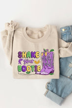 Load image into Gallery viewer, Shake Your Bootie Mardi Gras Fleece Sweatshirts
