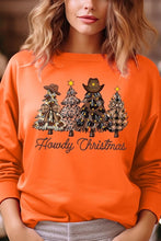 Load image into Gallery viewer, Howdy Christmas Tree Graphic Fleece Sweatshirts
