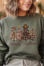 Load image into Gallery viewer, Howdy Christmas Tree Graphic Fleece Sweatshirts
