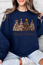 Load image into Gallery viewer, Howdy Christmas Tree Graphic Fleece Sweatshirts
