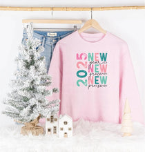 Load image into Gallery viewer, 2025 New Year Graphic Crew Sweatshirt
