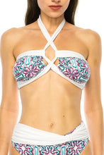 Load image into Gallery viewer, TWO PIECE FLORAL PRINTS CRISS CROSS HALTER BIKINI
