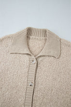 Load image into Gallery viewer, Jet Stream Collared Drop Shoulder Button Up Cardigan with Pocket
