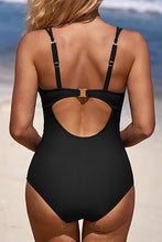 Load image into Gallery viewer, Scalloped V Neck Cut Out Monokini Swimwear
