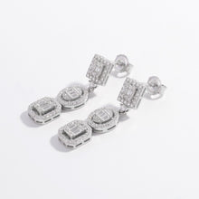 Load image into Gallery viewer, 925 Sterling Silver Inlaid Zircon Earrings
