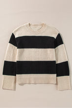 Load image into Gallery viewer, Jet Stream Colorblock Loose Pullover Sweater
